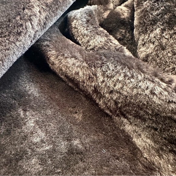 Pierotucci Espresso Lamb Shearling Leather Pilot Aviator Flight Jacket - Picture 8 of 16